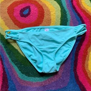 Arizona Jeans Co. Aqua Criss Cross Bikini Bottoms NWT